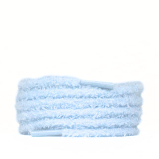 Lacet peluche 7mm | Bleu ciel - Slaace - Laces - 1 paire - 100cm