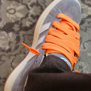 Gros lacet chaussure 18mm | Orange - Slaace - Laces - 1 paire - 100cm