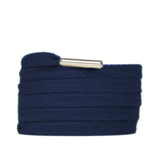Lacet chaussure 8mm | Bleu Marine - Slaace - Laces - 1 paire - 130cm