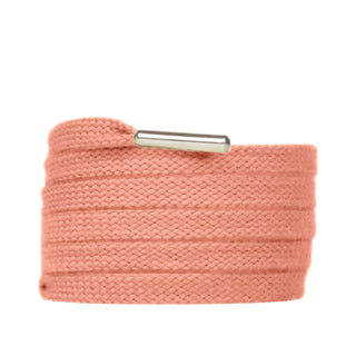 Lacet chaussure 8mm | Rose Saumon - Slaace - Laces - 1 paire - 130cm